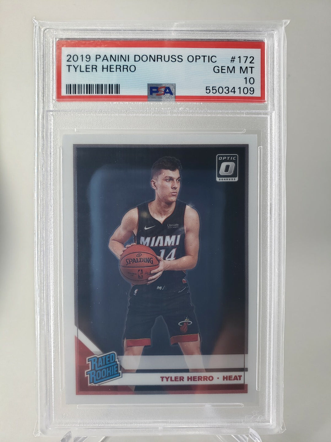 Tyler Herro 2019-20 Donruss Optic #172  Miami Heat RC Rookie PSA 10 GEM MINT