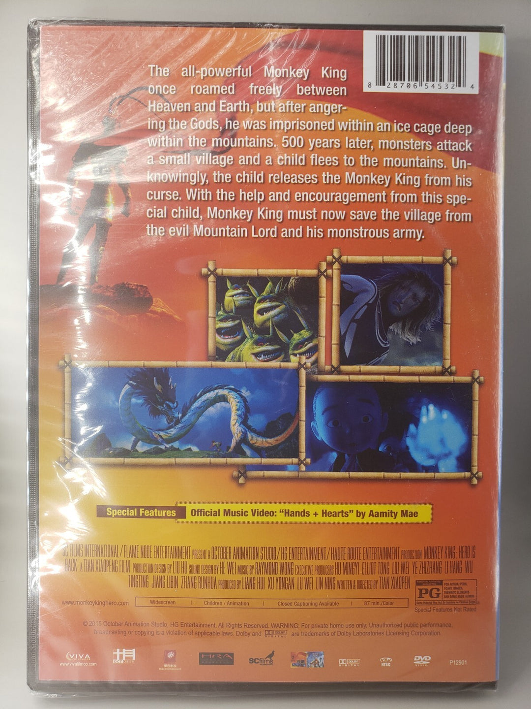 New Sealed Monkey King Hero is Back New Sealed DVD Jackie Chan  Free Shipping