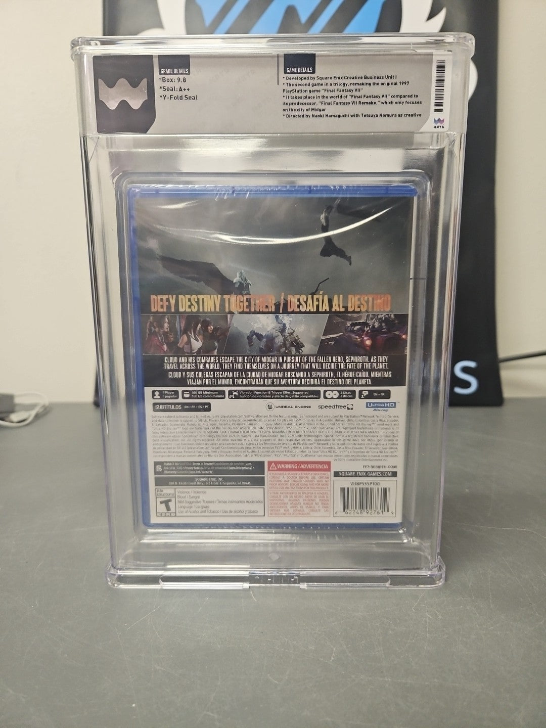 Final Fantasy VII Rebirth PlayStation 5 Sealed PS5 Game LTA Version WATA 9.8 A++