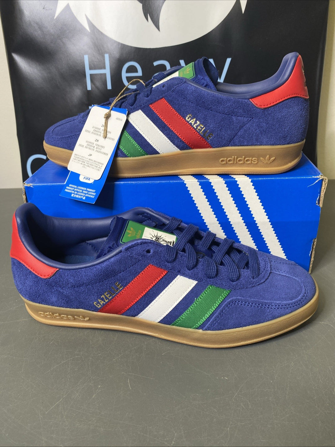 NEW Size 7 Men Adidas Gazelle Indoor FIFA World Cup 2026 Royal Blue Suede IH6464