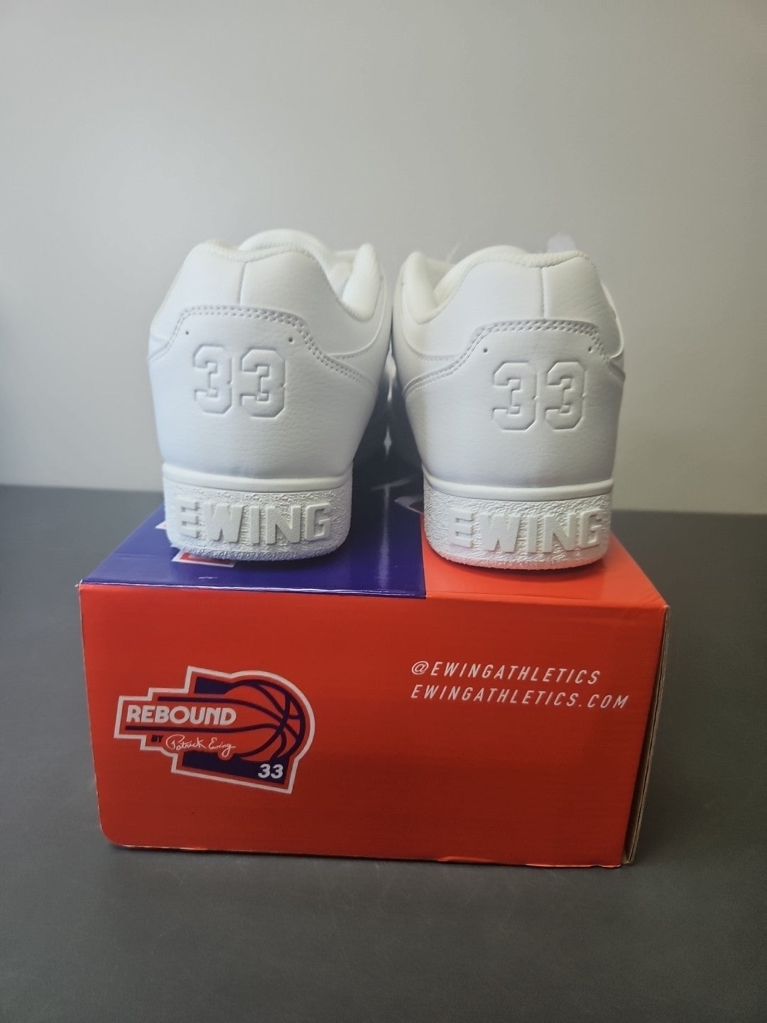 NEW Size 13 Men's Patrick Ewing Rebound Orion Low White OG (1RBE005- 101)