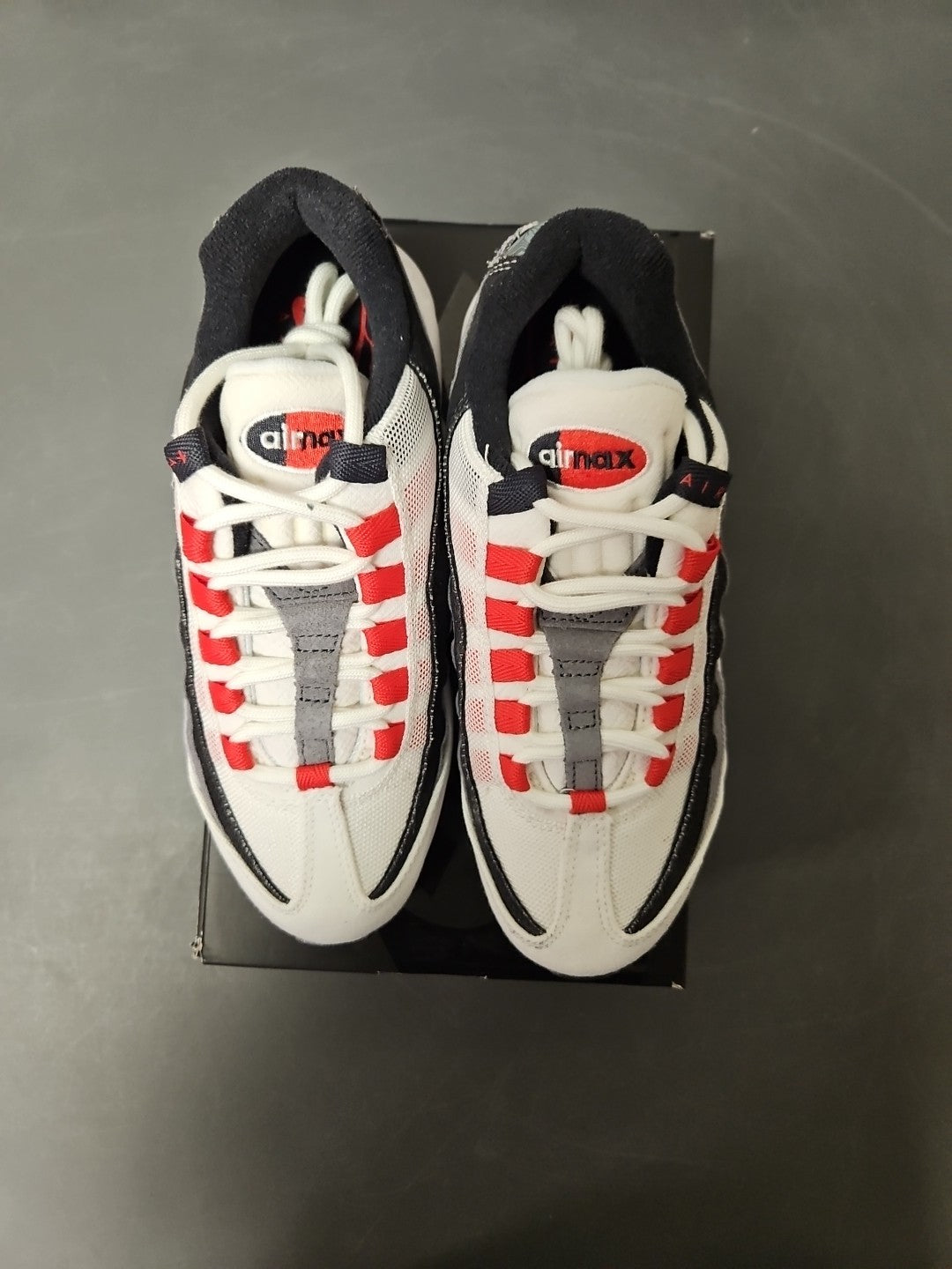 New Size 4 Men's  5.5 W - Nike Air Max 95 QS DH9792 100 Summit White/Chile Red