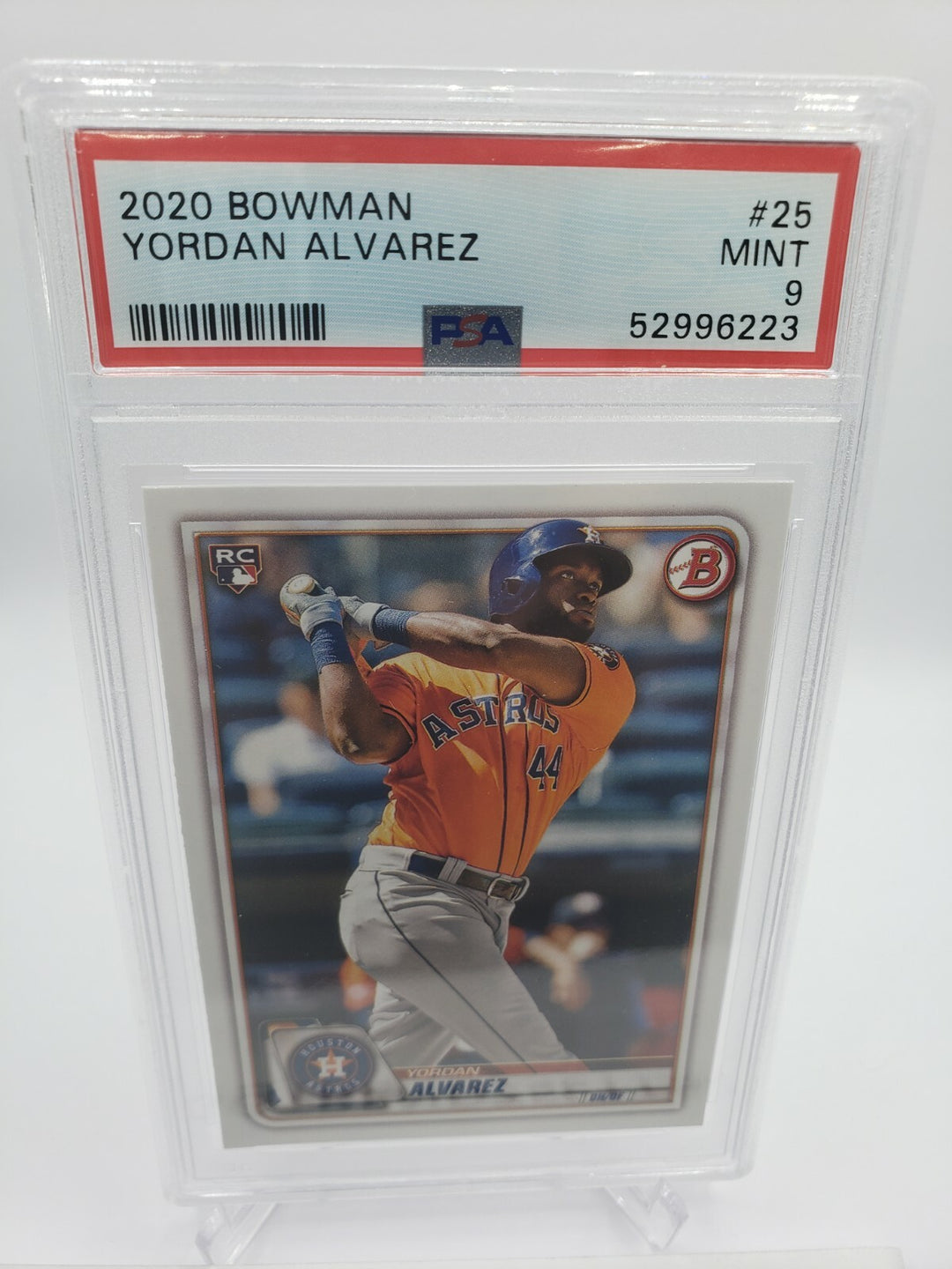 2020 Bowman #25 Yordan Alvarez Houston Astros RC Rookie PSA 9 MINT