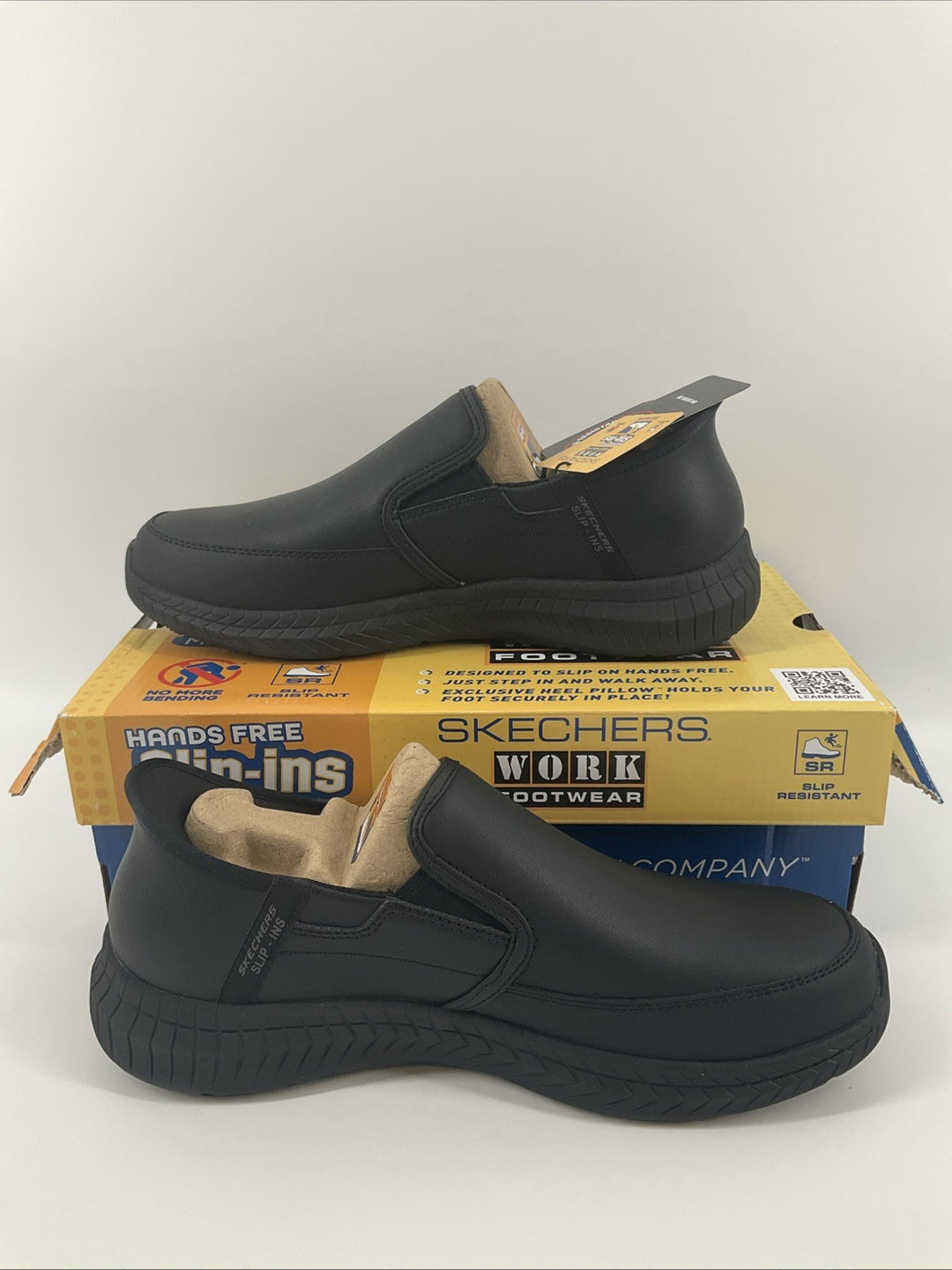 New Size 8.5 Men's Skechers Slip-Ins Black 200249/BLK