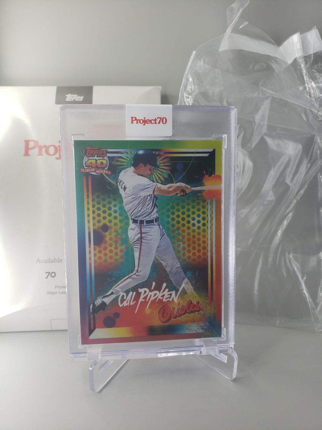 Cal Ripken Jr. 2021 Topps Project 70  Card #175 1991 Topps Kelly "RISK" Graval