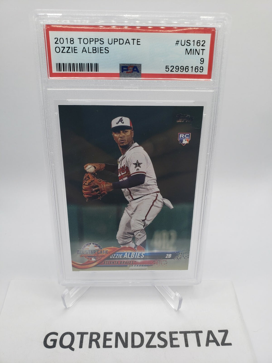 2018 Topps Update Ozzie Albies Rookie Baseball Card #US162 PSA 9 Mint Braves