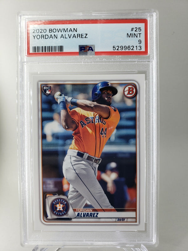 2020 Bowman #25 Yordan Alvarez Houston Astros RC Rookie PSA 9 MINT