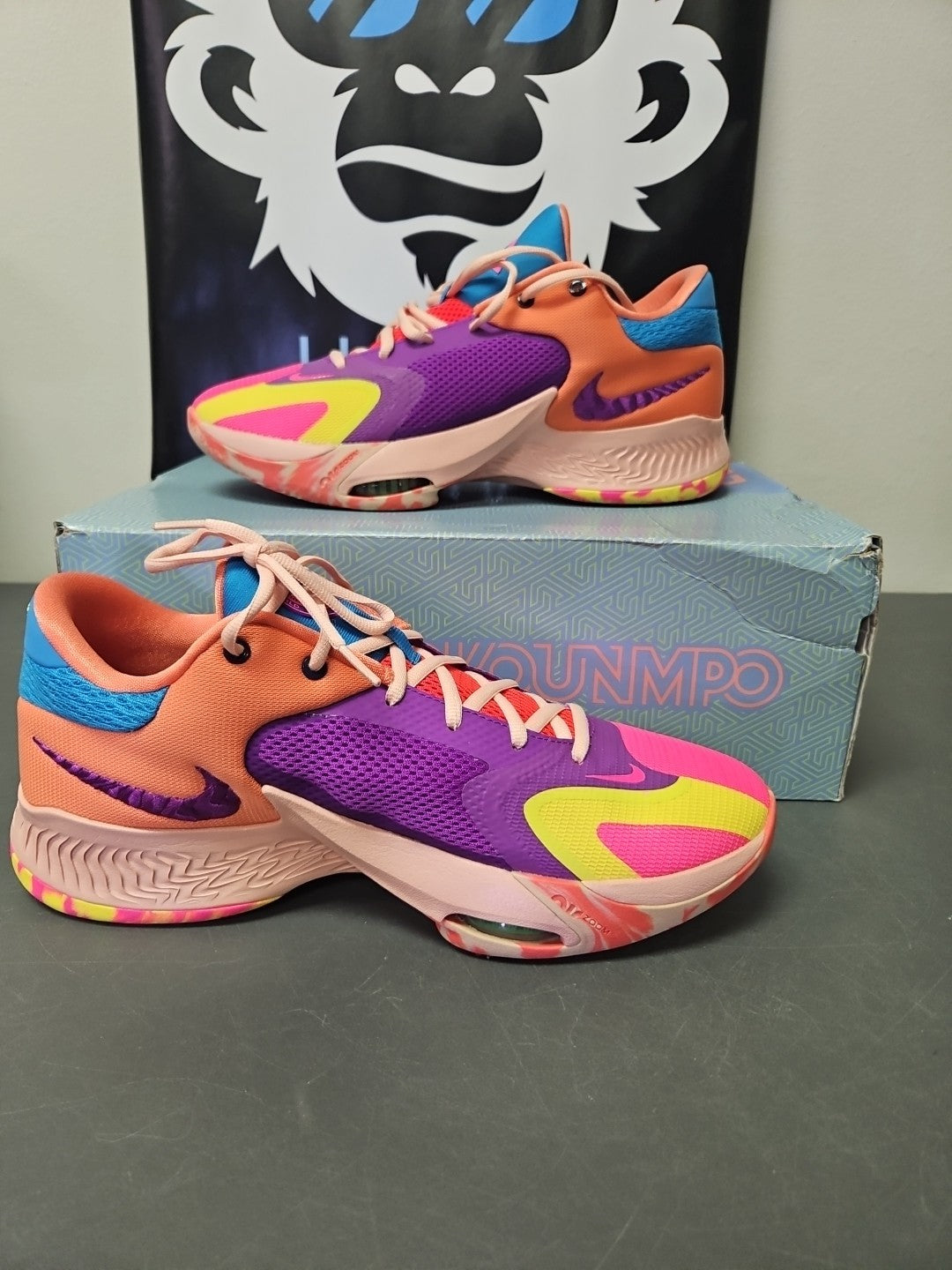 Size 11 Nike Zoom Freak 4 Mens Shoes Vivid Purple/Laser Blue