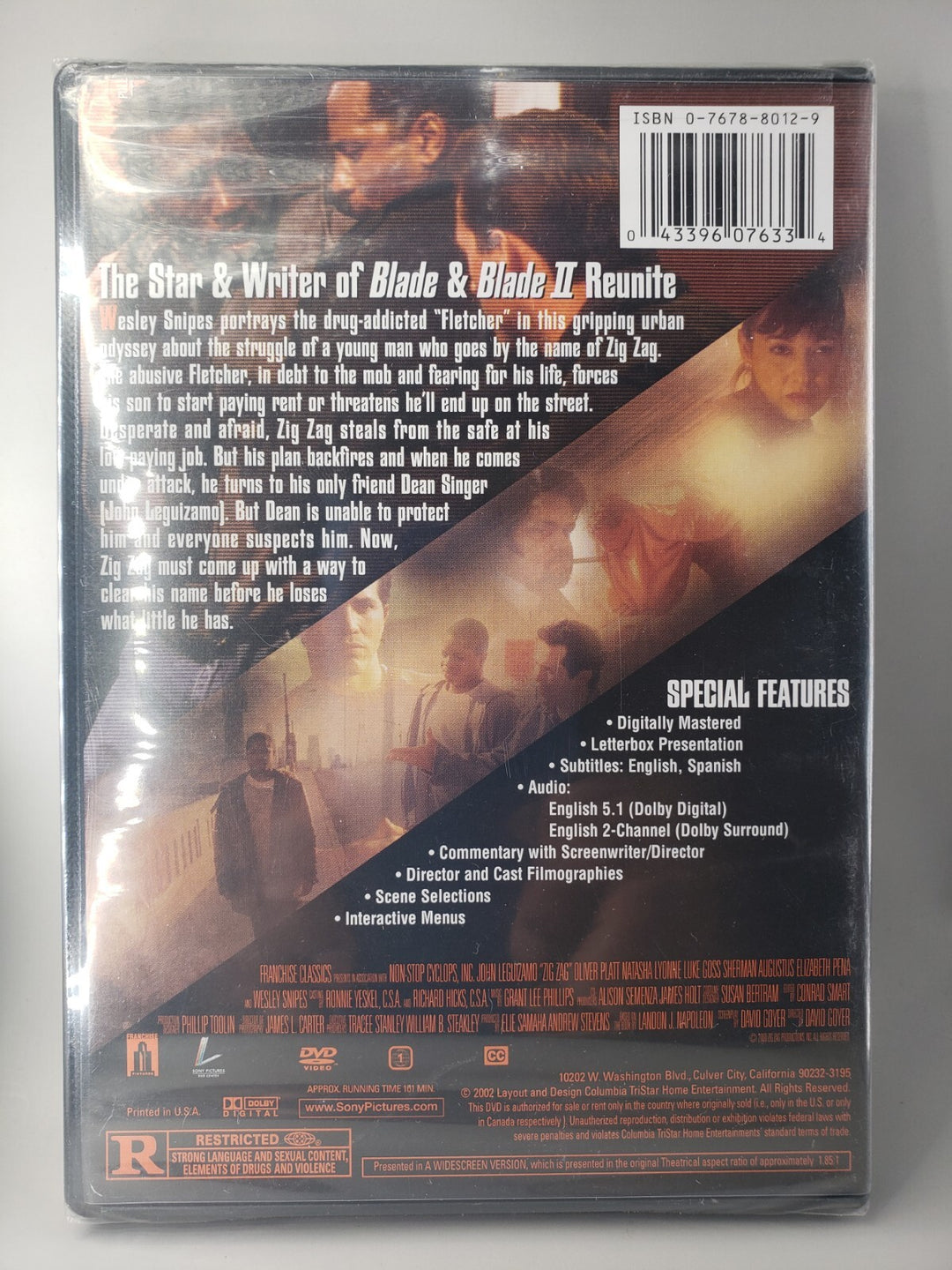 New Sealed Zig Zag (Wesley Snipes) Free Shipping
