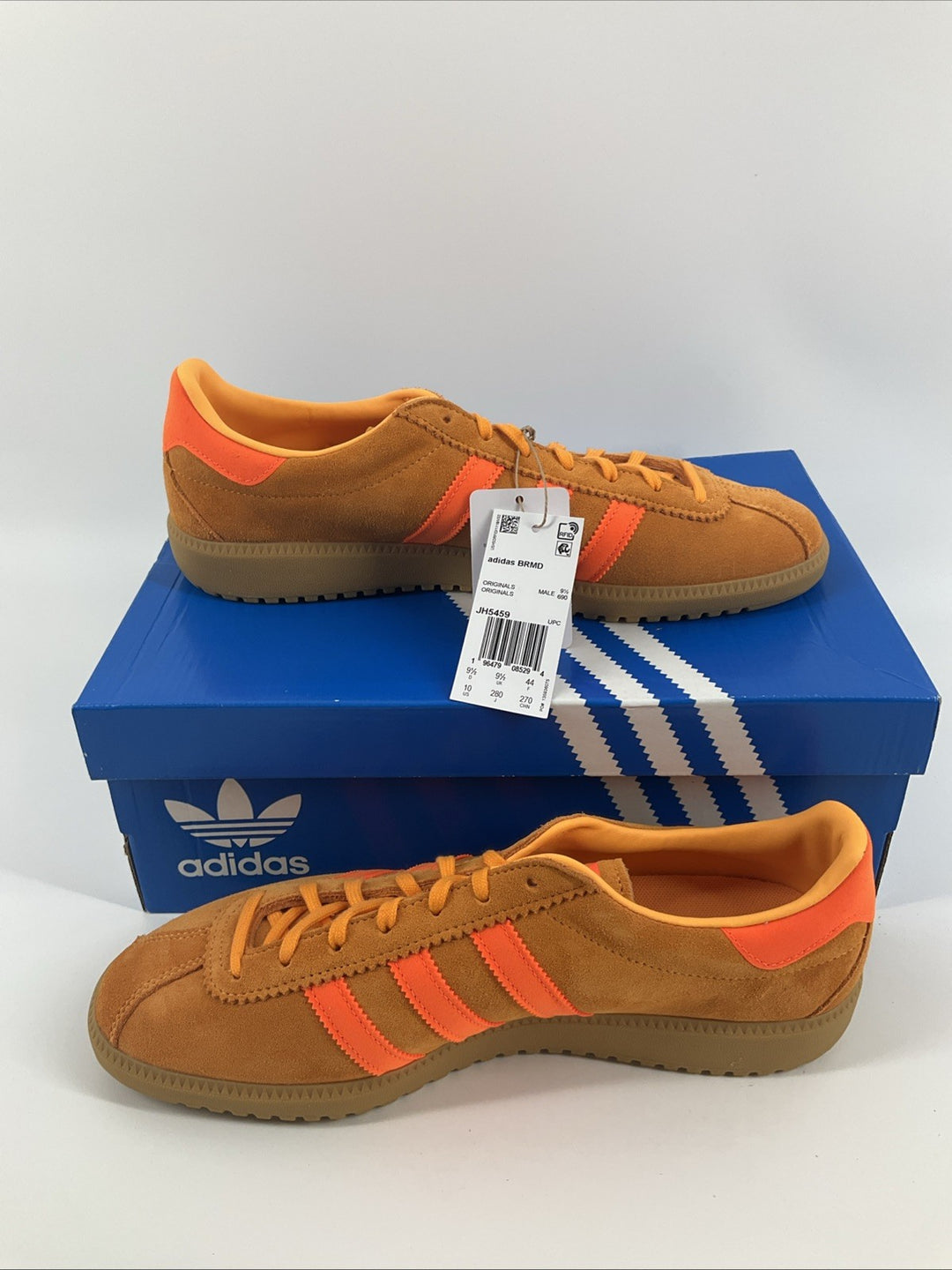 New Size 10 Men's Adidas BRMD Brown Orange  JH5459