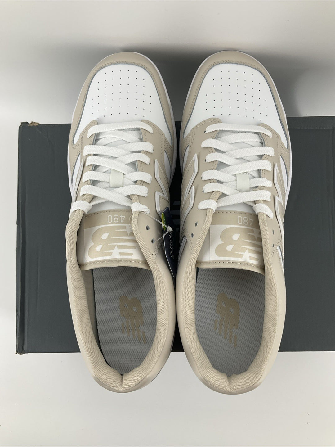 New Size 13 Men 480 New Balance Grey White BB480LBB