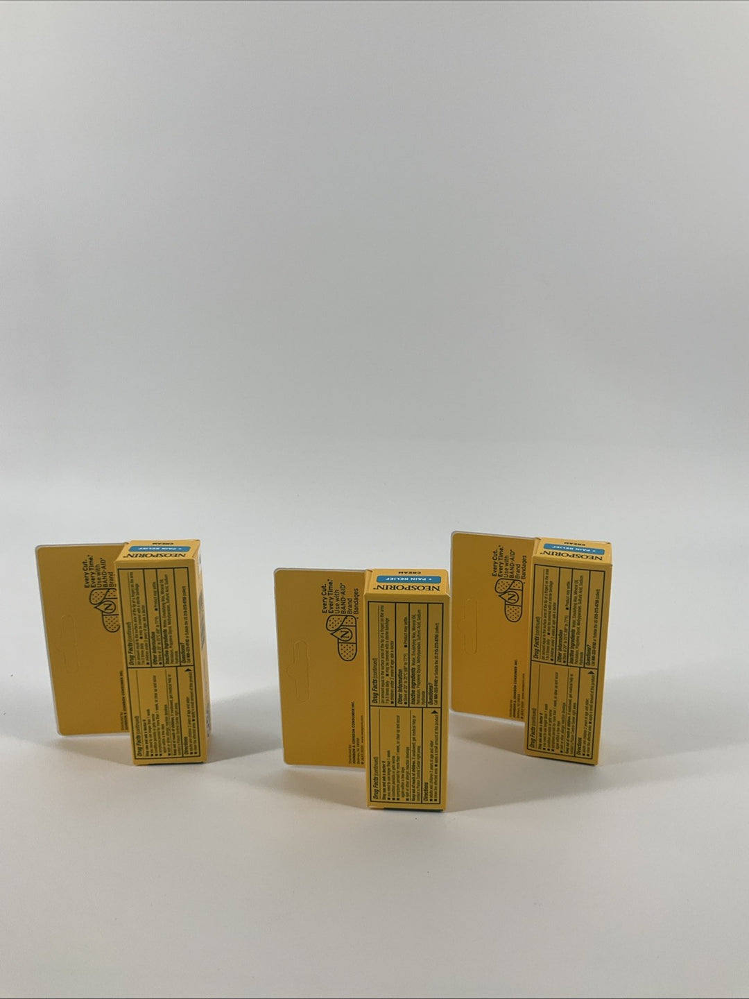 Neosporin + Pain Relief Antibiotic Cream 0.5 oz Expires 08/2027 Lot of 3