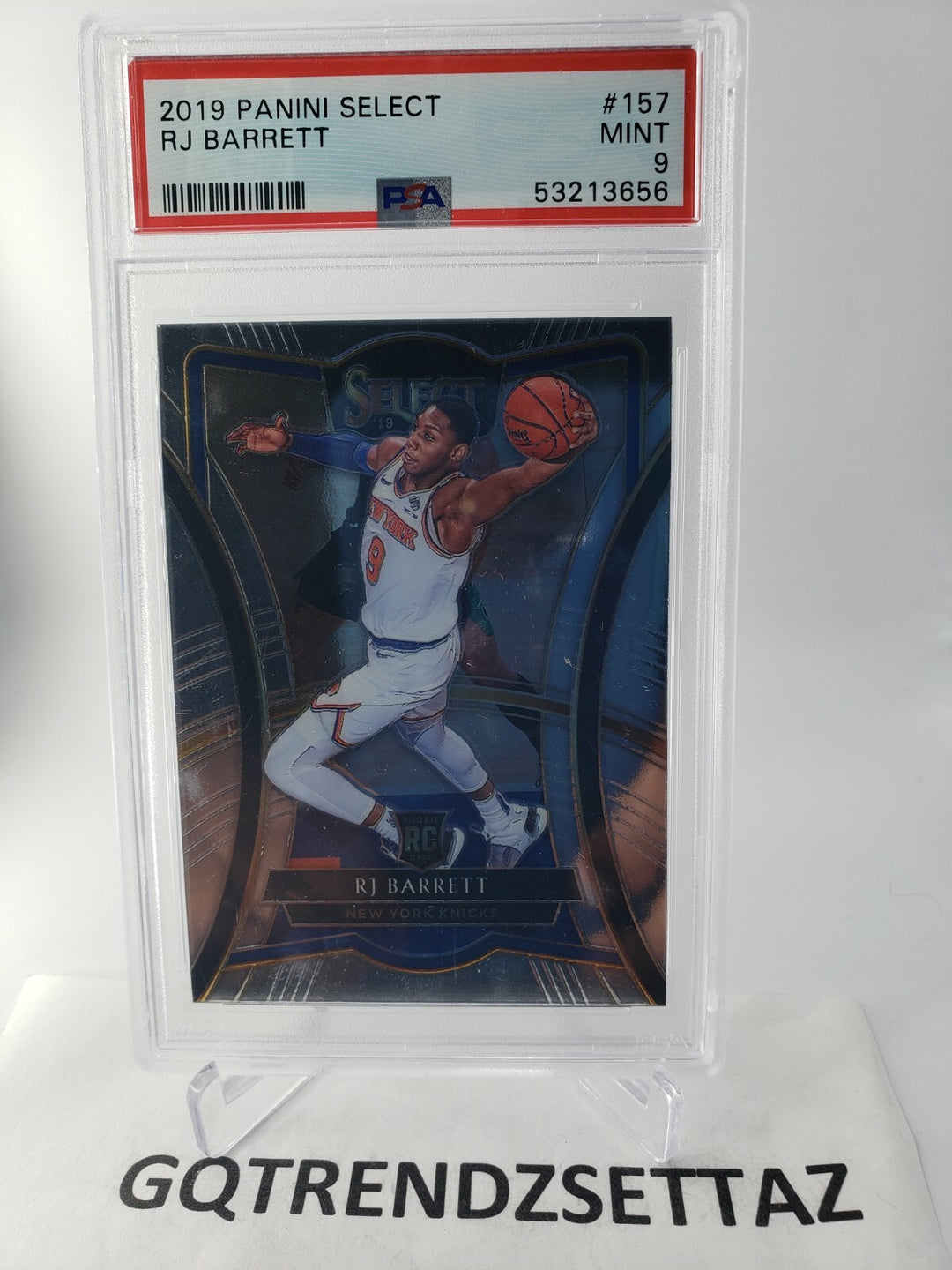 2019-20 RJ Barrett Panini Select CONCOURSE ROOKIE RC #21 Knicks PSA 9 MINT