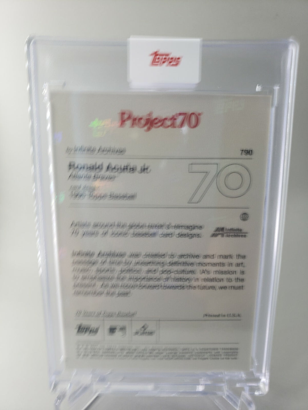 Topps Project 70 Card #790 - Ronald Acuna Jr by Infinite Archives Atlanta Braves