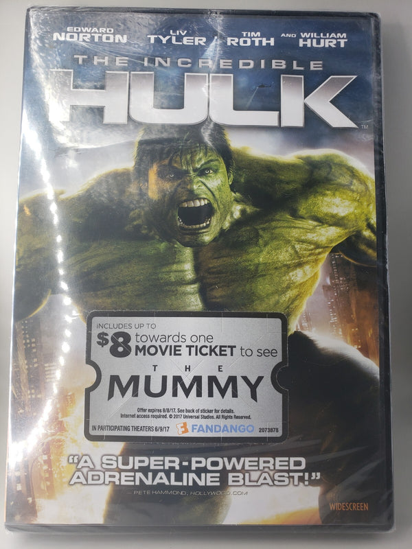 Brand New Sealed The Incredible Hulk DVD Edward Norton  Liv Tyler Tim Roth