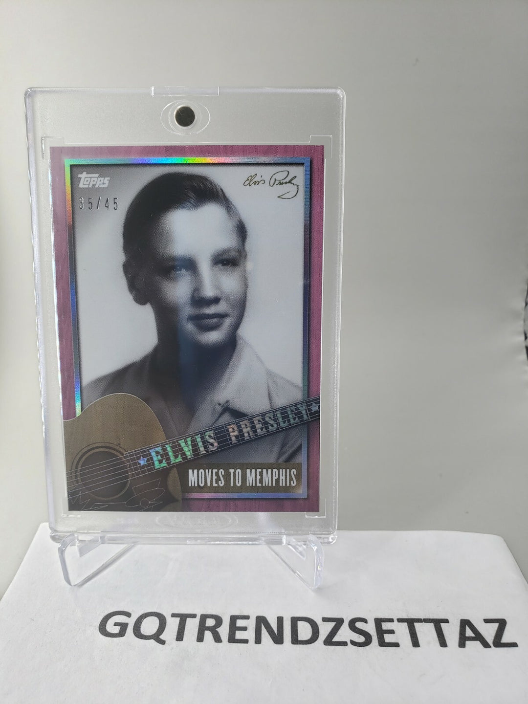 2022 Topps Elvis Presley: The King of Rock and Roll PINK PARALLEL /45 CARD #3 SP