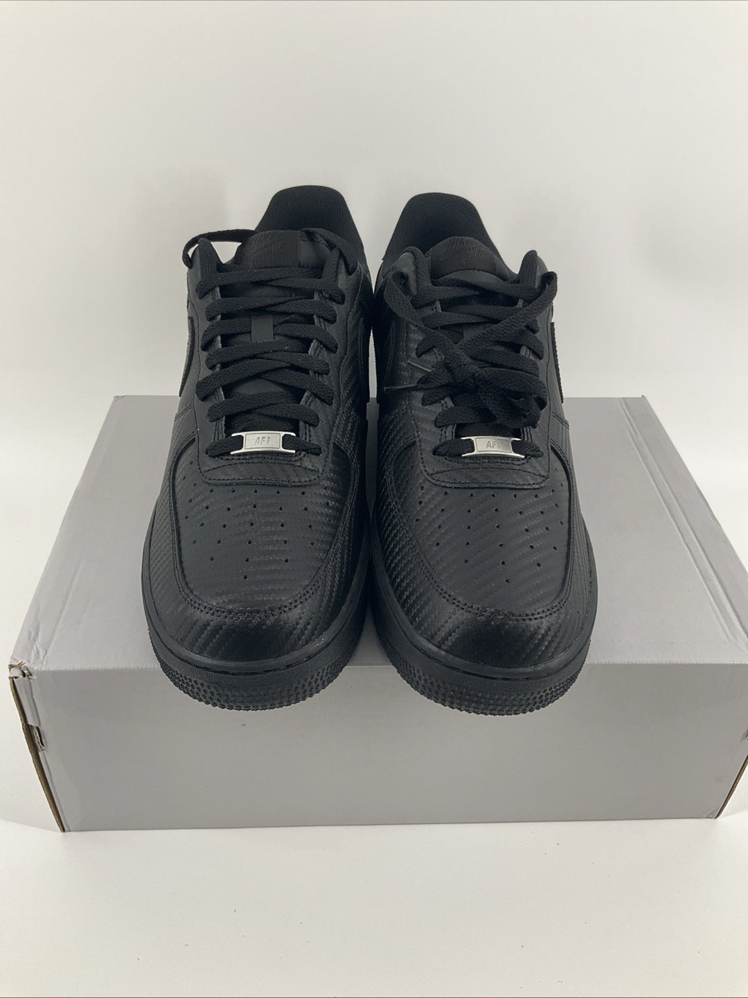 New Size 12 Men Nike Air Force 1 '07 Low  Black Carbon Fiber HF2886-001