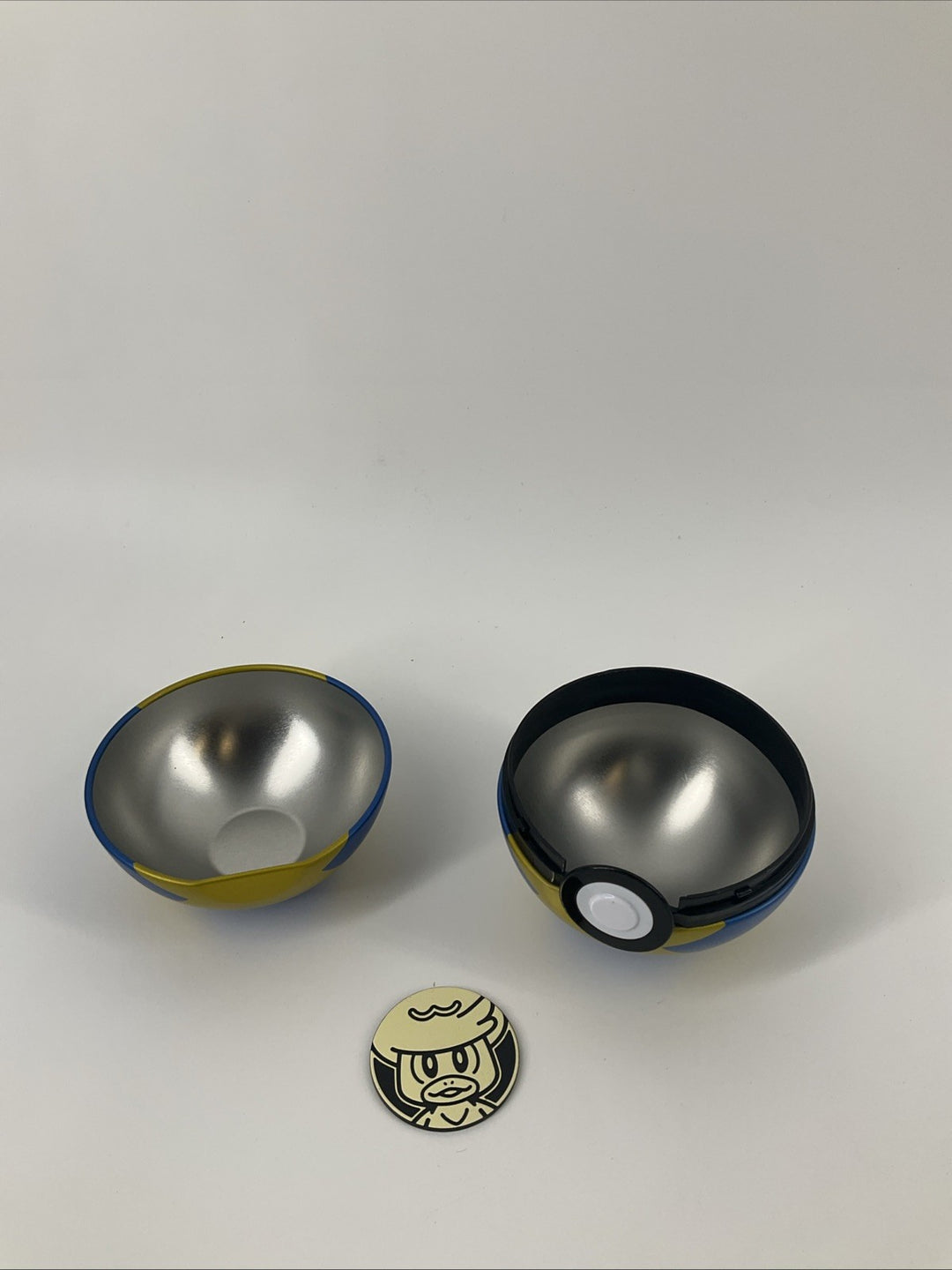 Pokemon TCG PokeBall Tin QUICK BALL Tin and Collectible Coin, No Cards