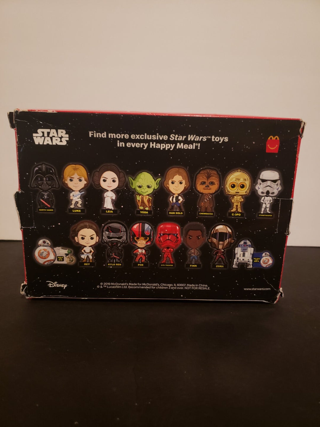 2019 McDonalds STAR WARS Rise of Skywalker Toys RARE DARK SIDE SAGA PROMO SET