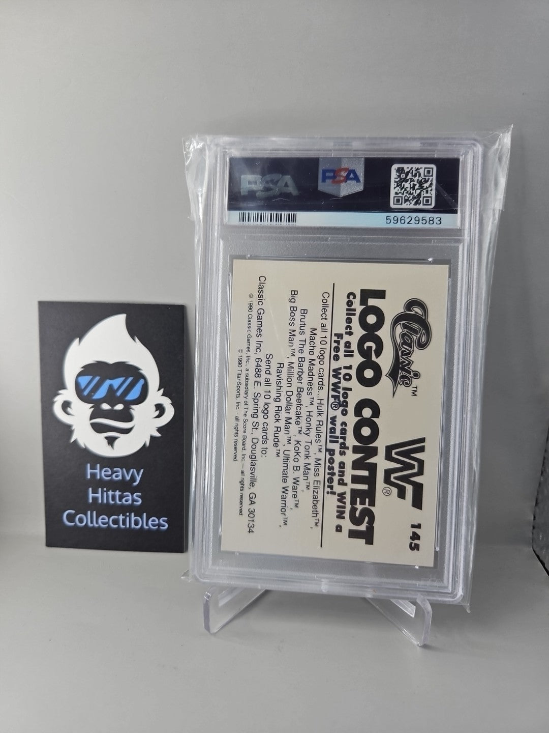 Hulk Hogan 1990 Classic WWF Hulk Hogan #145 Hulk Rules PSA 9