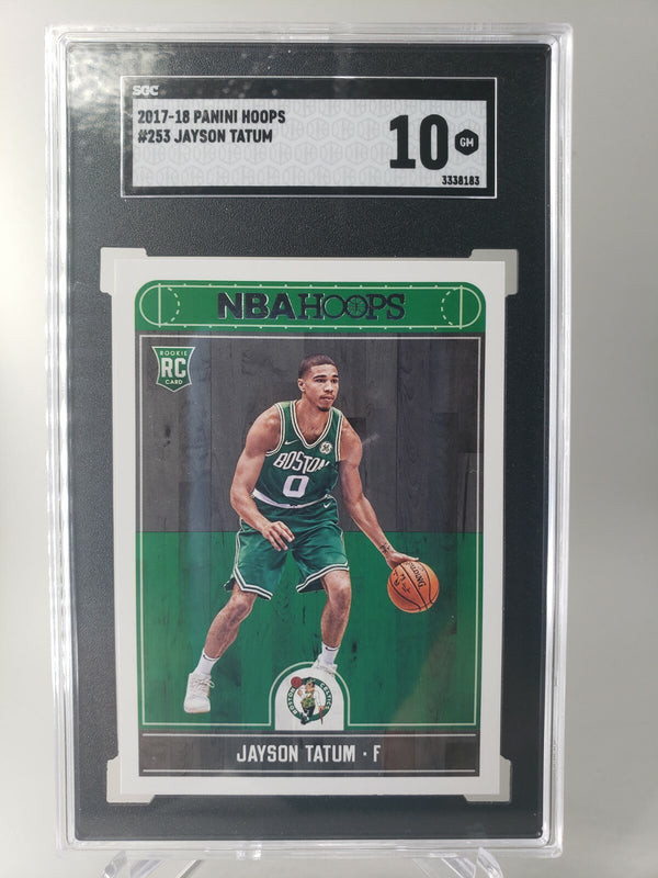 Jayson Tatum 2017-18 Panini Hoops #253 RC Rookie SGC 10 Boston Celtics Gem Mint