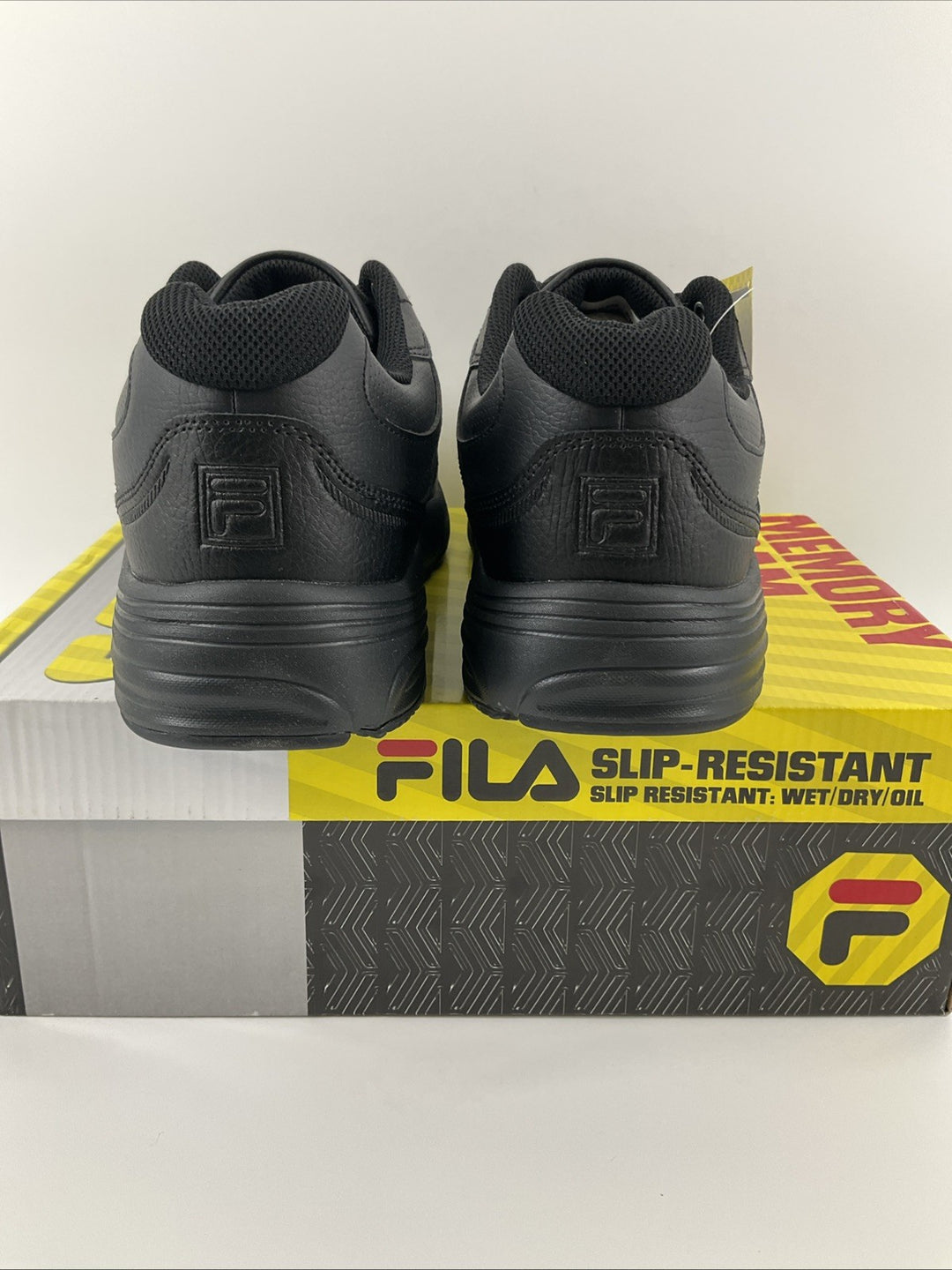New Size 11.5 Men's Fila Memory Workshift SR Black 1SG30002-001