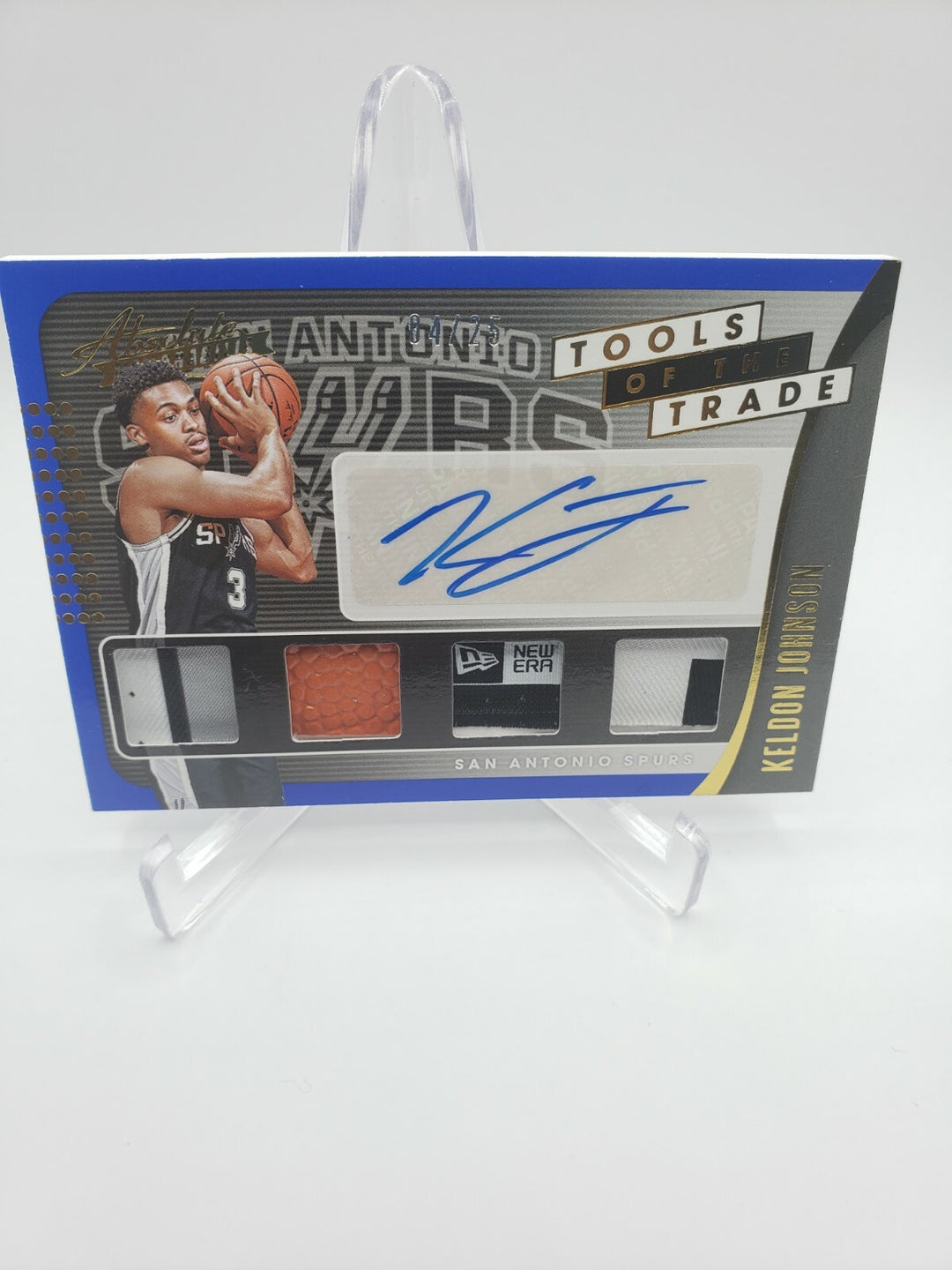 2019-20 Absolute Memorabilia Tools of the Trade Patch Keldon Johnson Auto /25 RC