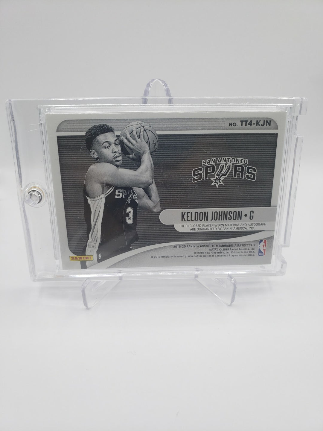 2019-20 Absolute Memorabilia Tools of the Trade Patch Keldon Johnson Auto /25 RC