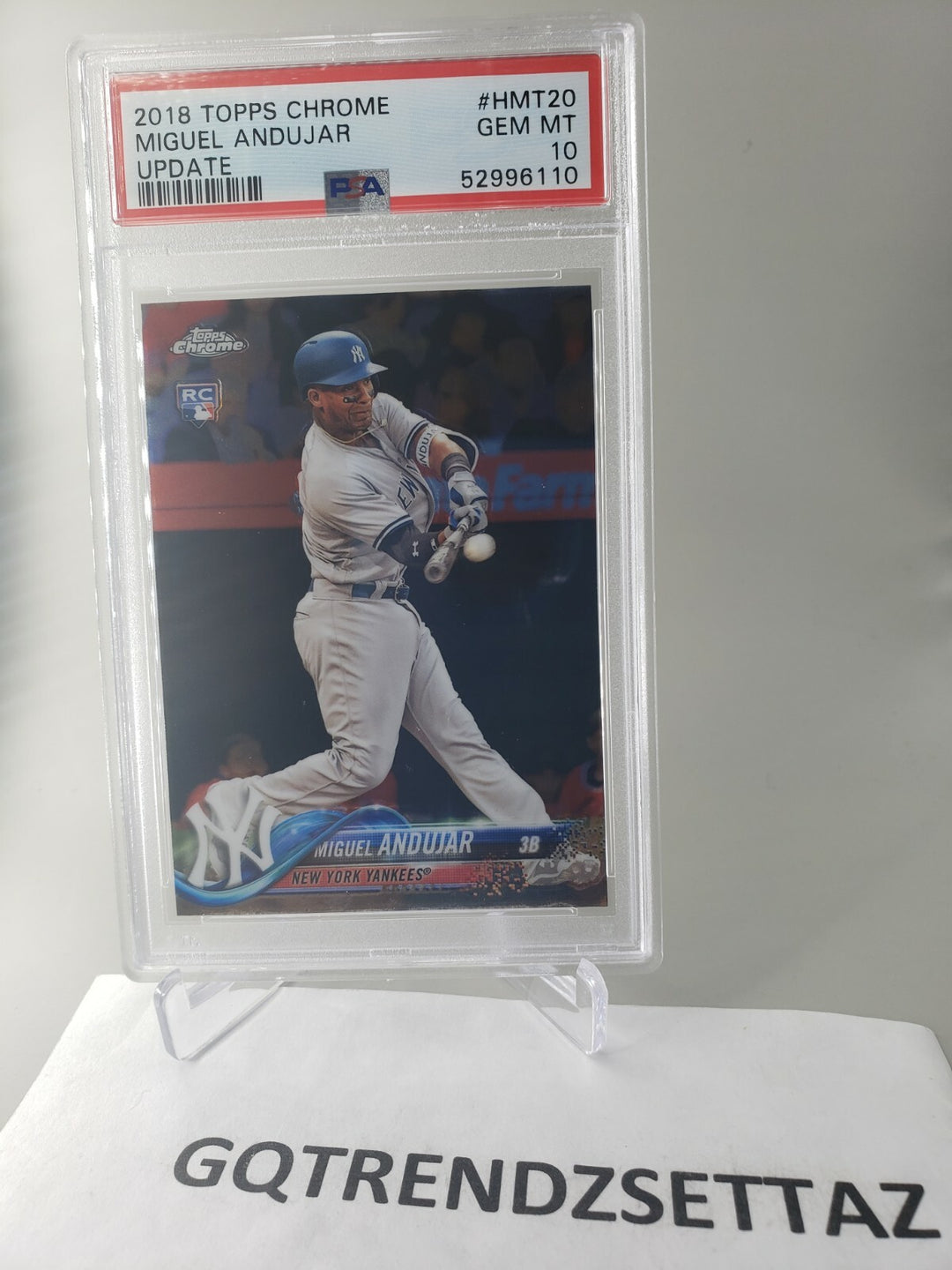 Miguel Andujar 2018 Topps Chrome Update #HMT20 Rookie PSA 10 GEM MT NY Yankees