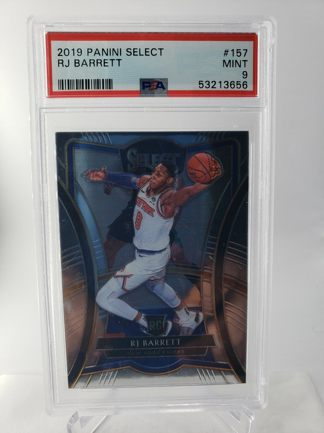2019-20 RJ Barrett Panini Select CONCOURSE ROOKIE RC #21 Knicks PSA 9 MINT