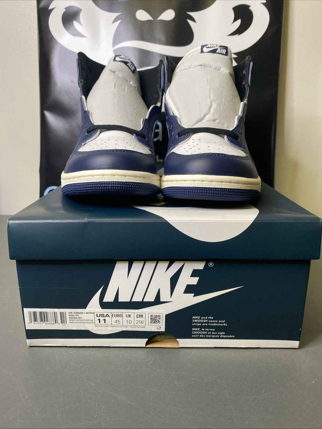 NEW Size 11 Men Nike Air Jordan 1 Retro High OG DZ5485-401 Midnight Navy