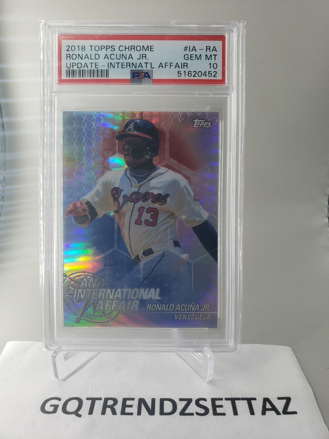  Ronald Acuna Jr 2018 Topps Chrome Update International Affair Gem Mint Rookie