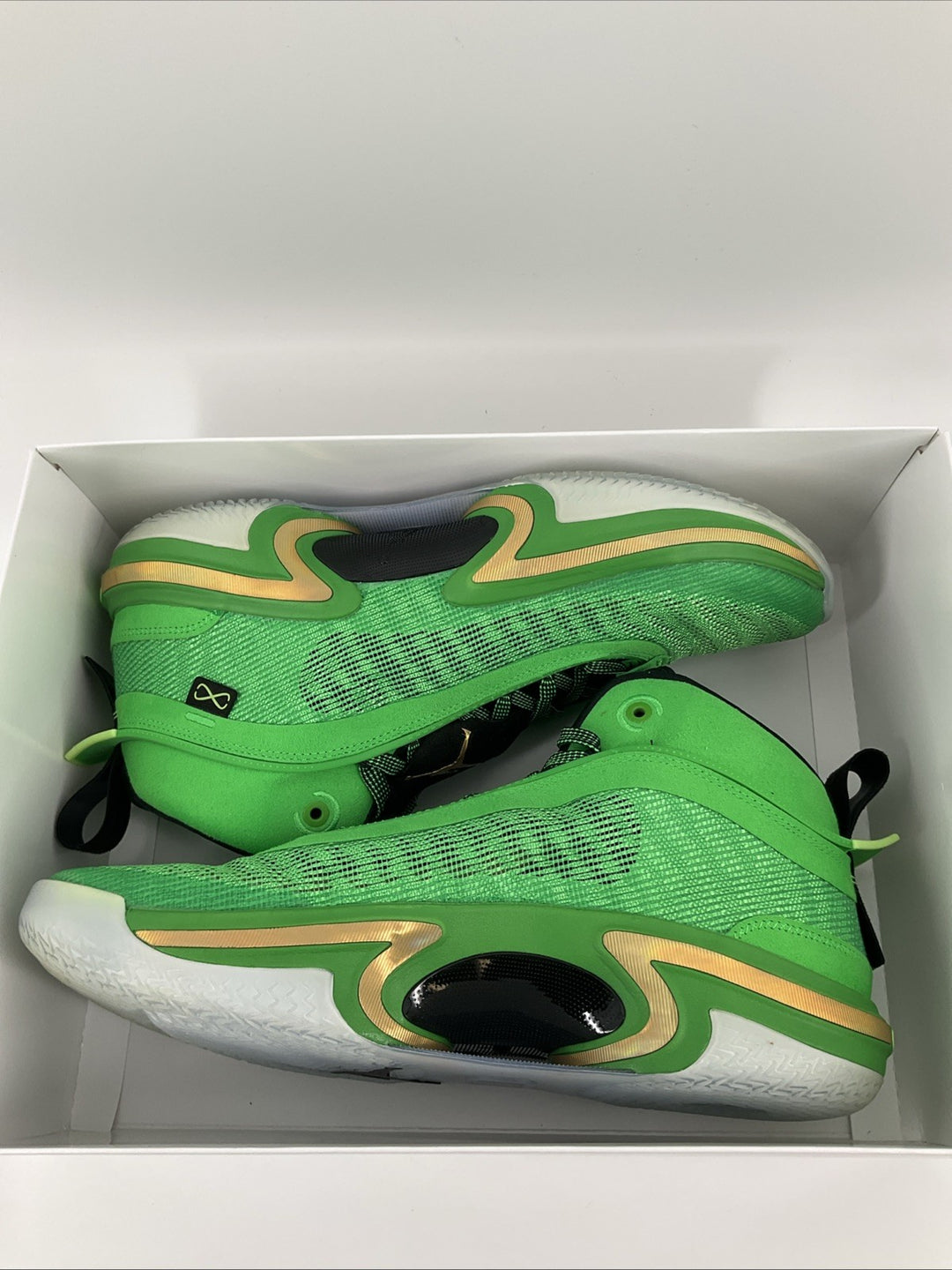 New Size 13 Men Jordan XXXVI BM Jordan 36 Green Spark CZ2650-300