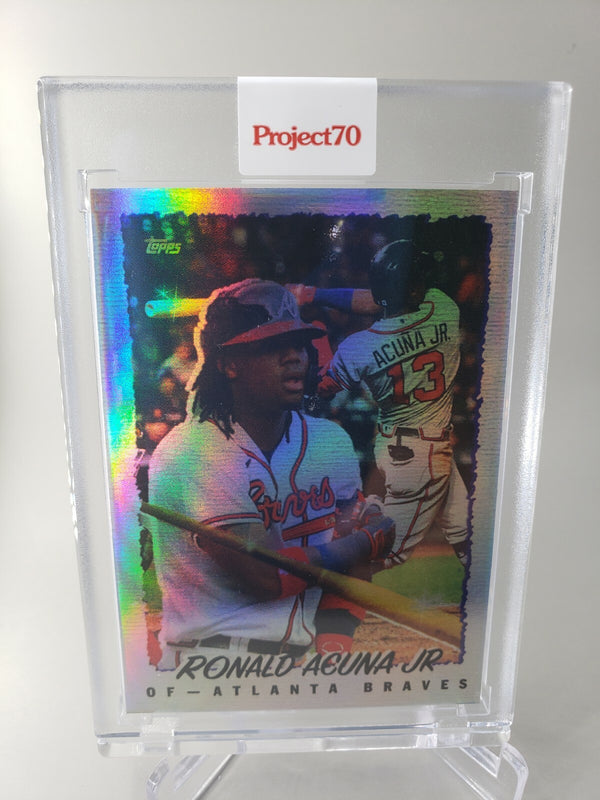 2021 Topps Project 70 #790 Ronald Acuna by Infinite Archives Rainbow Foil /70