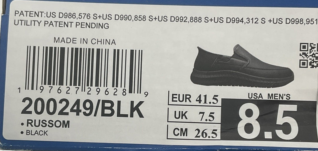 New Size 8.5 Men's Skechers Slip-Ins Black 200249/BLK