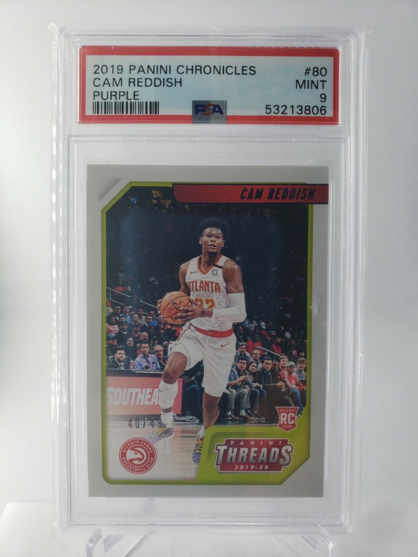 2019 PANINI CHRONICLES CAM REDDISH #80 RC PSA 9 MINT ROOKIE /49 Atlanta Hawks