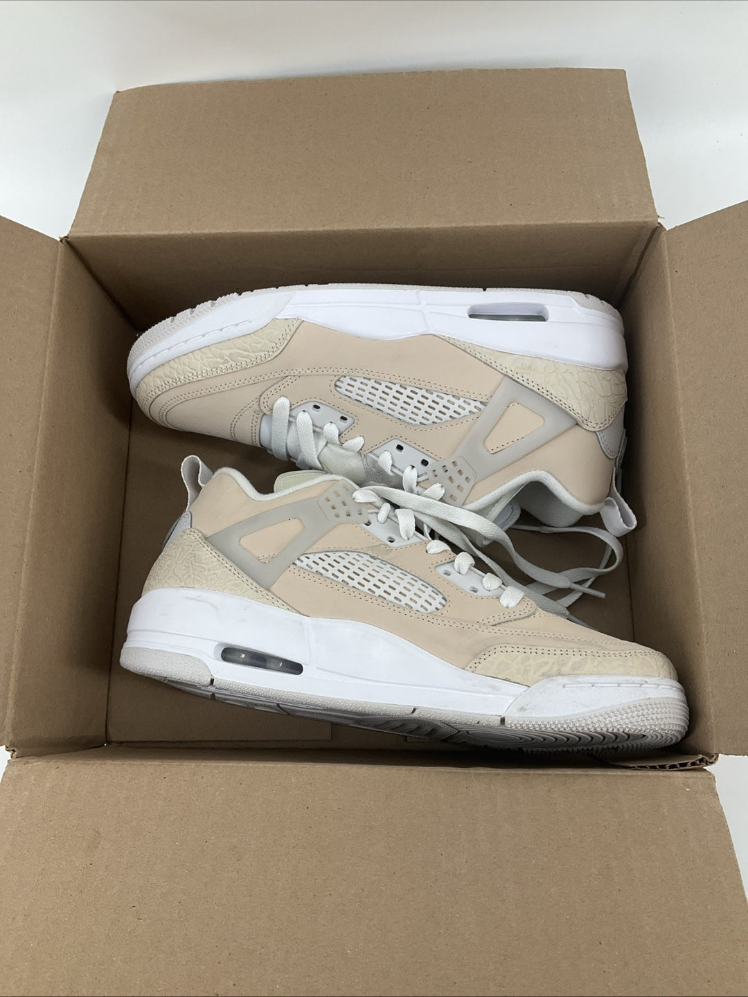 New Size 7.5 Nike Air Jordan Spizike Low Sanddrift White HV6528-100
