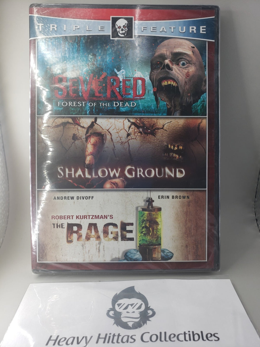 New Sealed Horror Triple Feature DVD Movie Set 2010 Severed Shallow Ground Rage