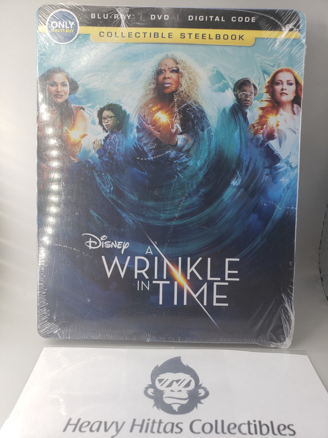 New Sealed Disney's A Wrinkle in Time(Blu-ray/DVD/Digital) Collectible Steelbook