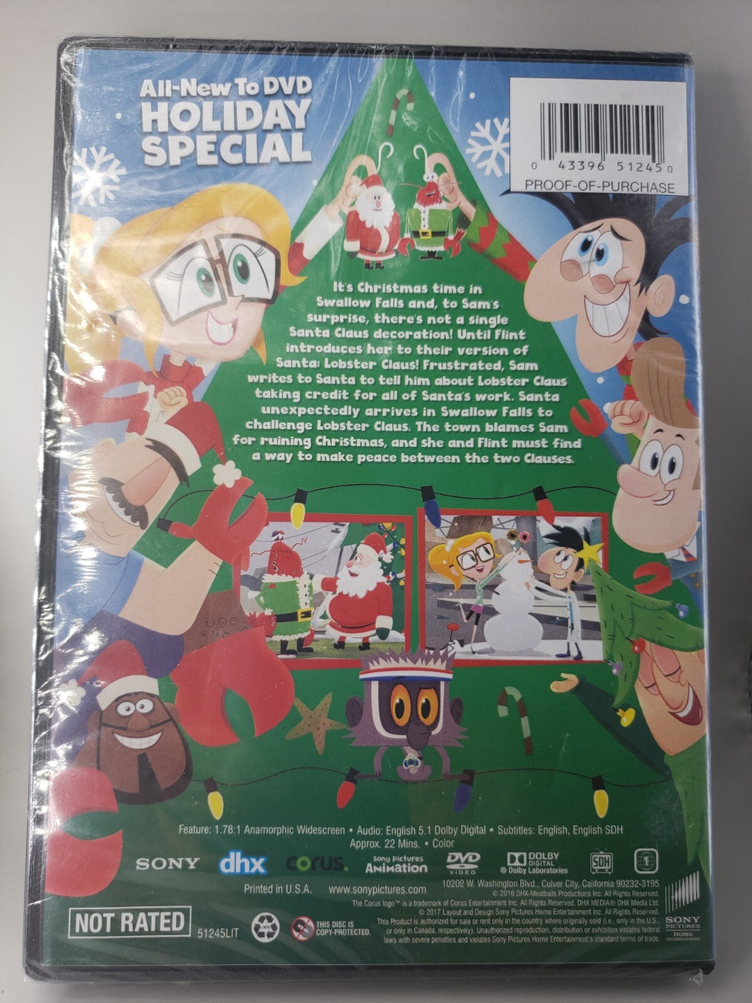 New Sealed Cloudy with a Chance of Meatballs Lobster Claus is Coming to Town