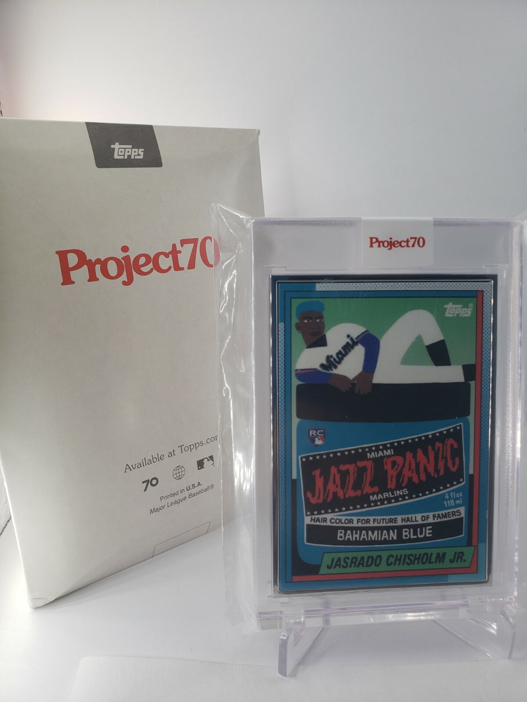 Topps Project 70 SILVER Framed Artist Proof Jazz Chisholm #441 /50 Keith Shore