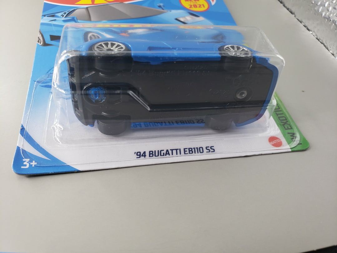 NEW LOT OF 2 HOT WHEELS 2021 HW EXOTICS '94 BUGATTI EB110 SS #6/10 