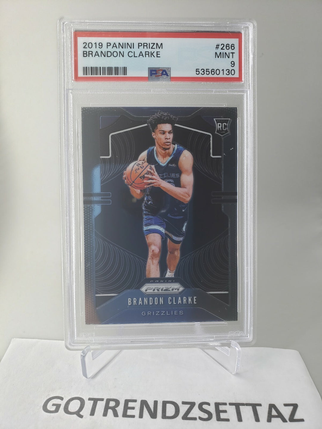 BRANDON CLARKE 2019 PANINI PRIZM #266 ROOKIE CARD PSA 9 MINT Grizzlies
