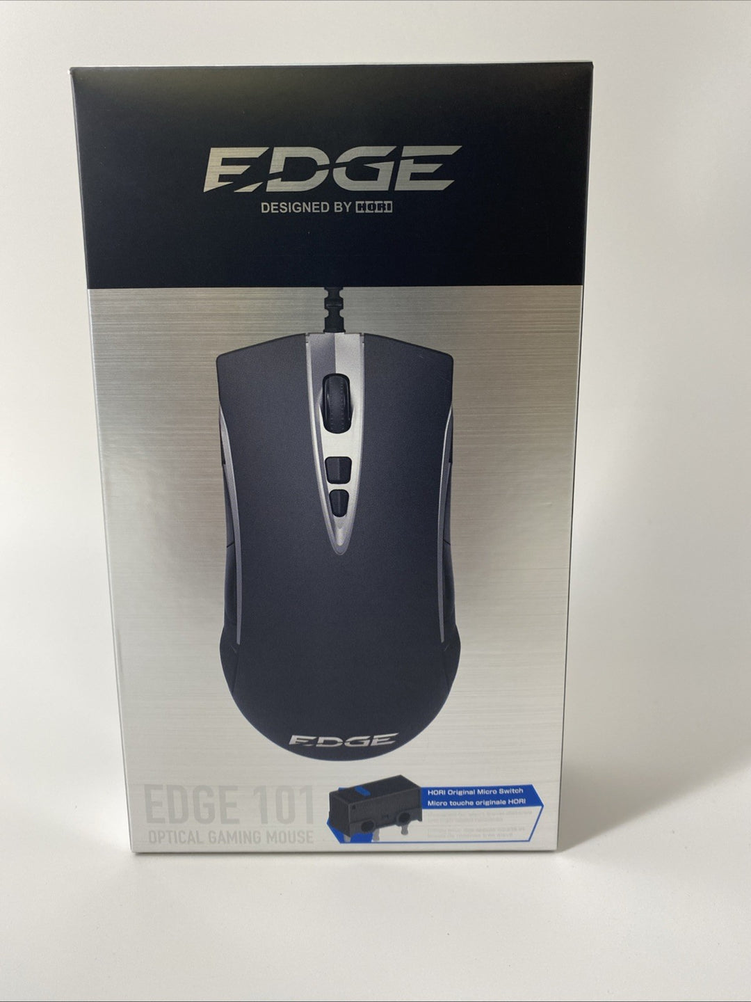 New Sealed Hori Edge 101 Optical Gaming Mouse - Black - Wired
