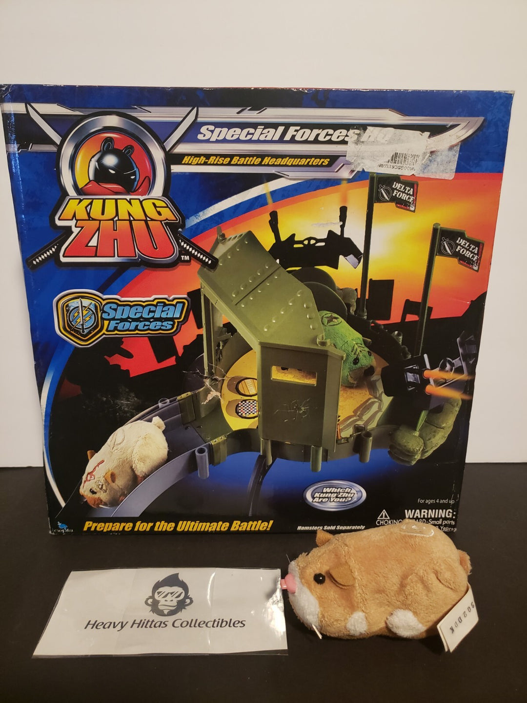 New Rare KUNG ZHU Special Forces HQ  Battle Headquarters (Hamster Included)