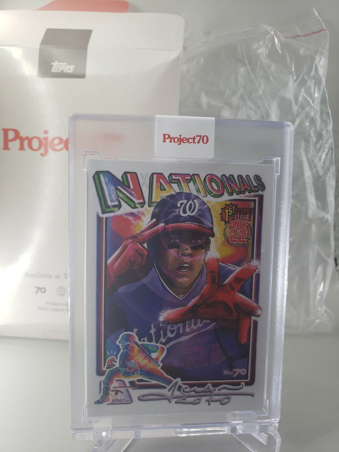 Topps PROJECT 70 JUAN SOTO by Efdot #364 1990 Topps PR 1972 Nationals 1st Issue