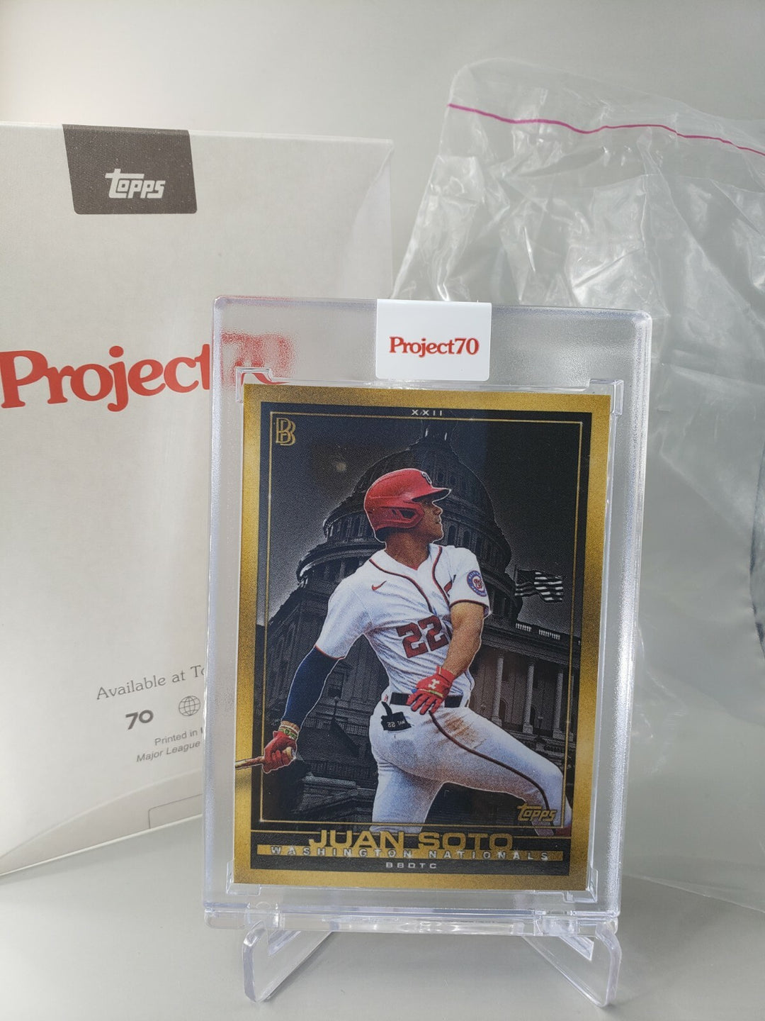 2021 Topps Project 70 1998 Juan Soto Ben Baller Card #811 Washington Nationals