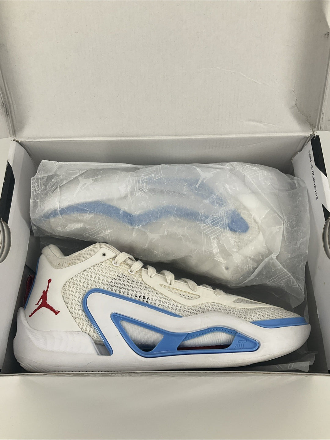 Used Size 7.5 Men's Jordan Tatum 1 PF Blue White DX6732-100