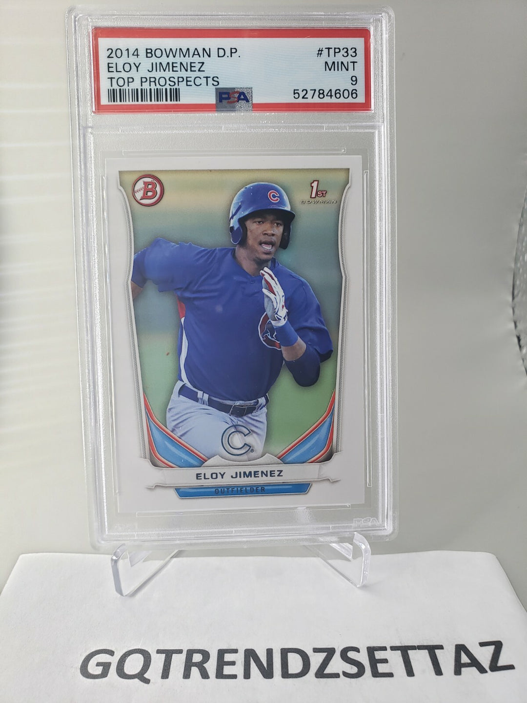 2014 Bowman Draft Picks #TP33 Eloy Jimenez 1st Bowman PSA 9 Mint Chicago