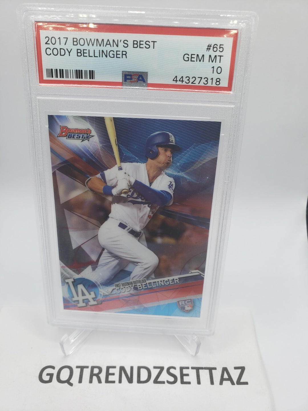 2017 Bowman's Best #65 Cody Bellinger Dodgers RC Rookie PSA 10 GEM MINT